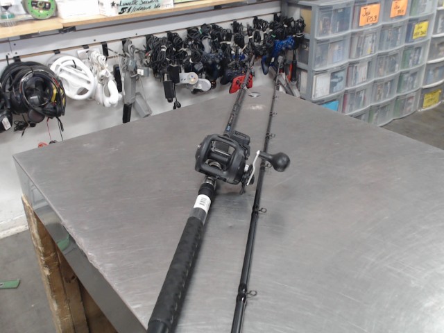 Canne peche+reel okuma magda ma 30dxt