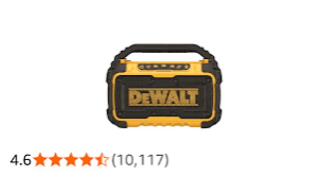 Dewalt bluetooth radio rectangulair