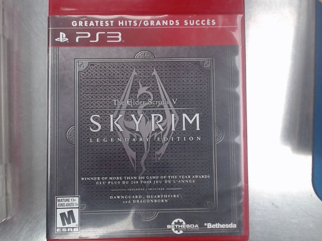 The elder scolls v skyrim ps3 legendary