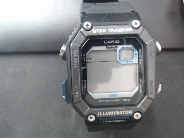 Montre casio digitale black light scratc