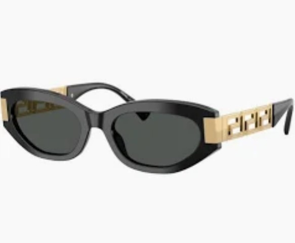 Lunette de soleil versace noir et or
