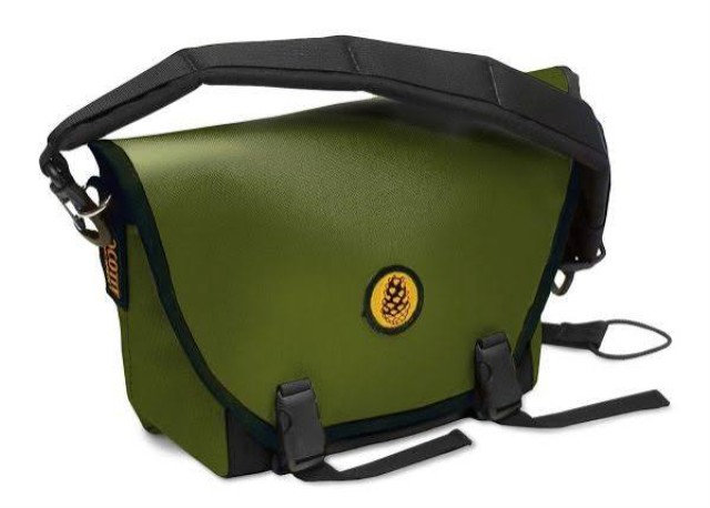 Mini messenger bag vert fonc�