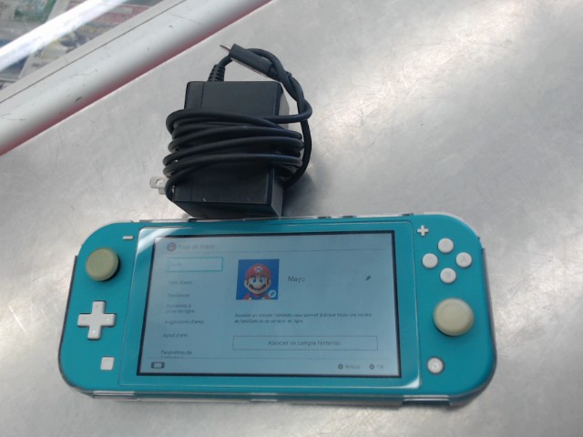 Nintendo switch lite turq av cover+fil