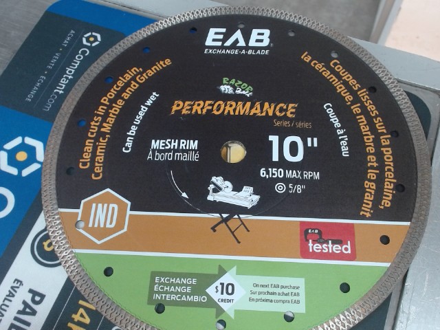Blade 10''ceramique marbre