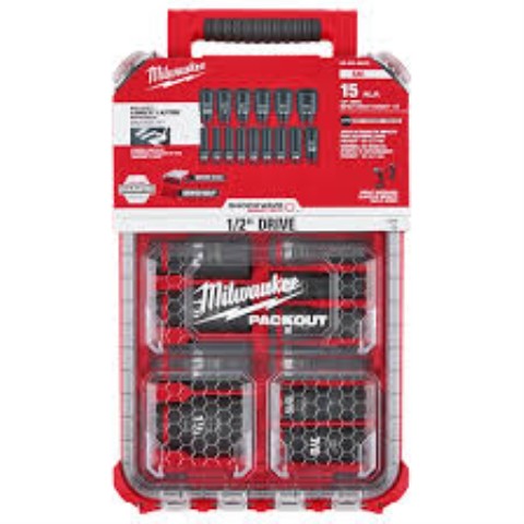 Milwaukee 15 piece 1/2 drive