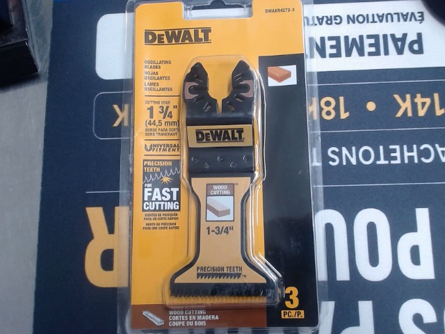 Pack de 3 blade oscillateur bois