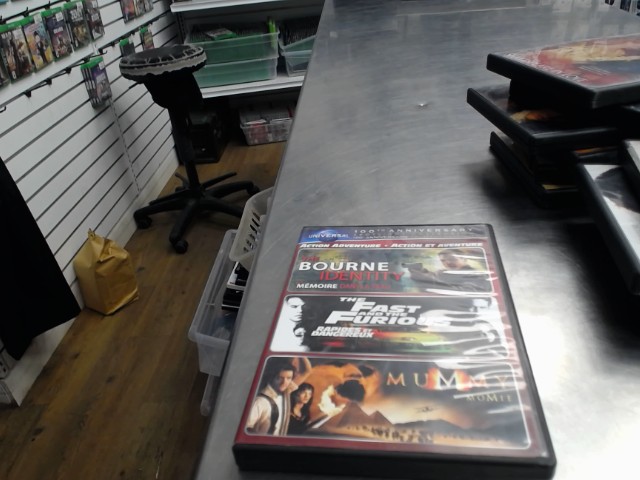 Bourne/fast and furious/mummy
