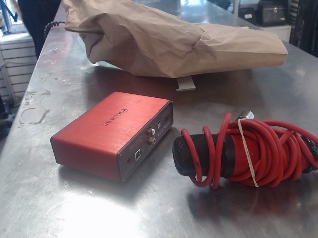 Interface audio 3e gen +mic+soundcard