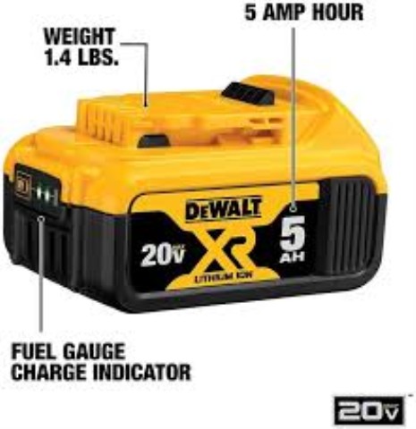Batterie dewalt 20v 5ah