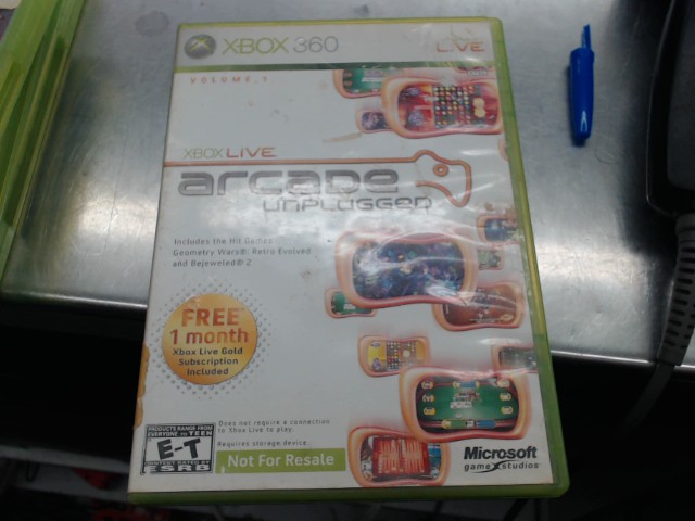 Xbox live arcade unplugged