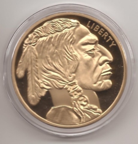 Usa gold plated coiin buffalo 2020