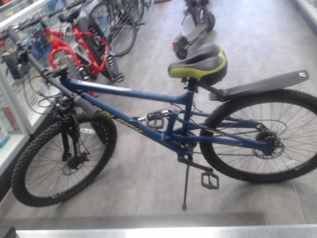 Velo bleu marin et vert de montagne