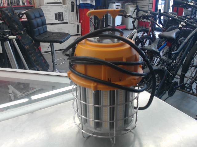 Satco lampe cage led jaune gri ecr beef