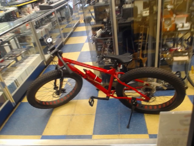 Fatbike rouge frein a disc