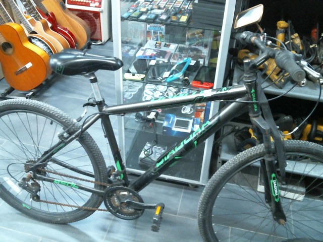 Velo de montagne noir et vert