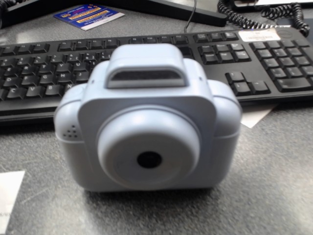 Camera bleu pale imprime les images