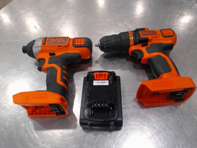 Kit drill impact driver+batt sans charg