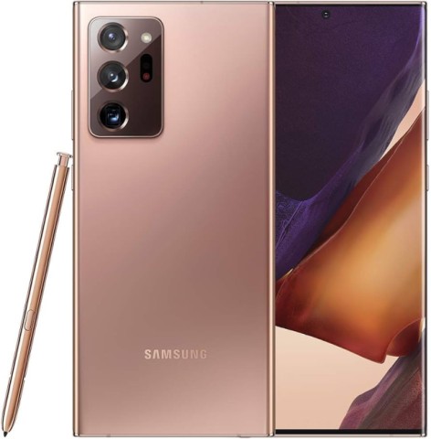 Cellulaire note 20 ultra rose case noir