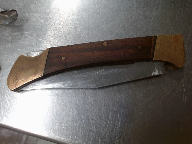 Knife in leather case