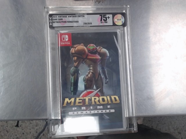 75+ ex+/nm metroid prime remast. graded