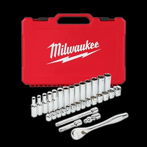 Milwaukee 48-22-9508 25 piece 1/4'' sock