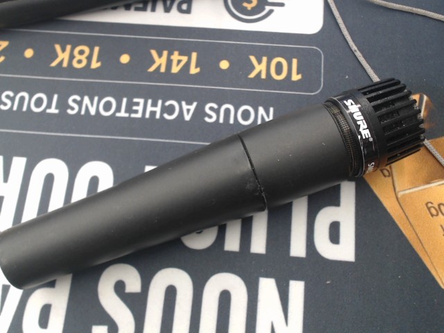 Microphone studio noir xlr