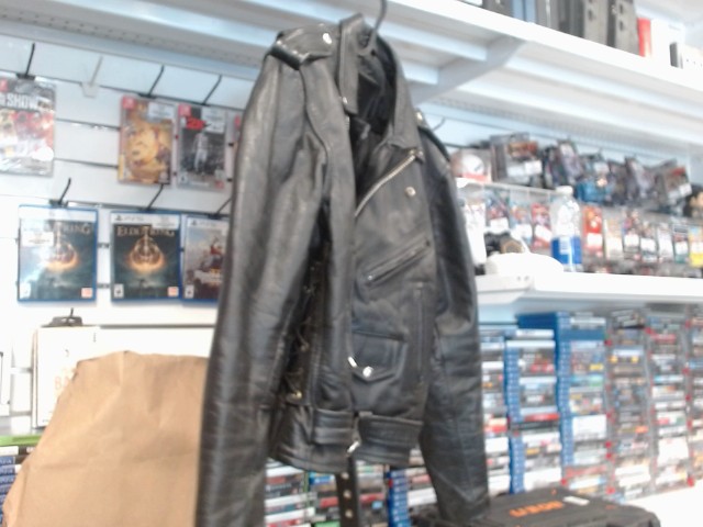 Manteau de cuir