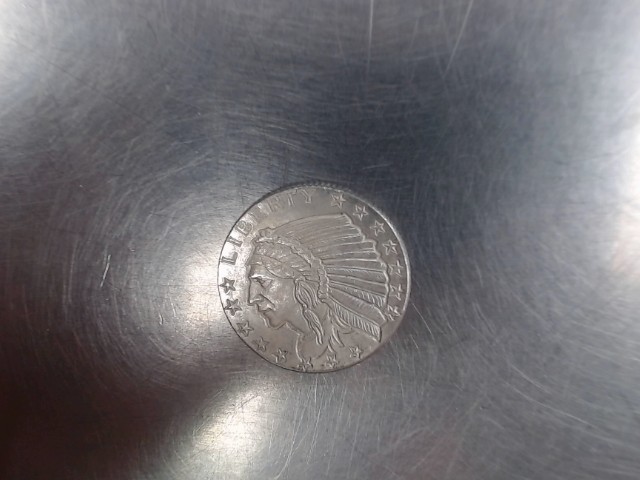 1/10 troy ounce incuse indian round silv