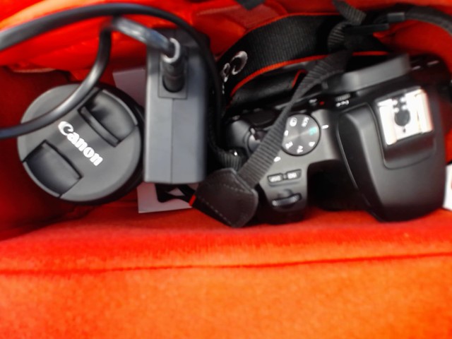 Canon eos 250d+lens+case