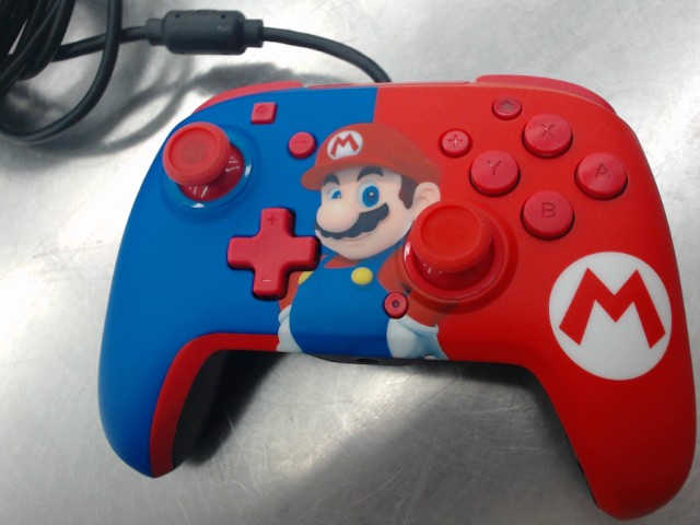 Manette de nintendo switch mario filaire