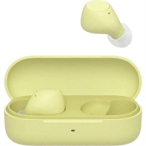Ecouteurs bluetooth jaune