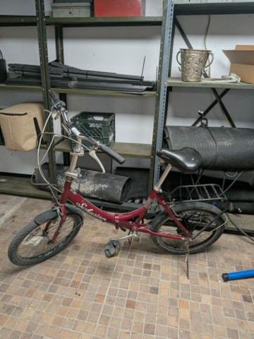 Velo pliant rouge