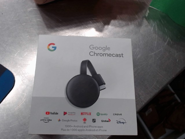 Chromecast dans la boite