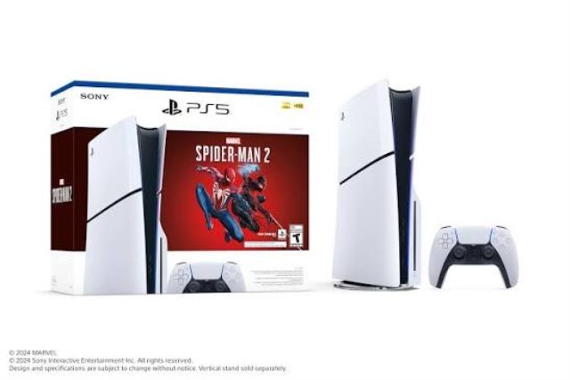 Ps5 disc edition in box spiderman 2