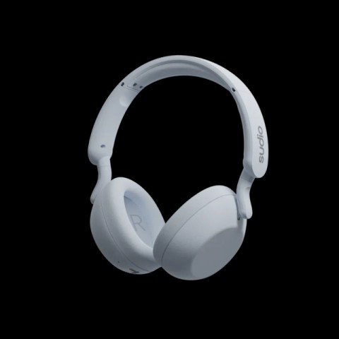 Ecouteurs bluetooth bleu pale