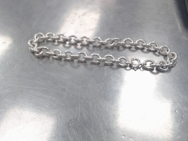 Bracelet argen mailles rondes