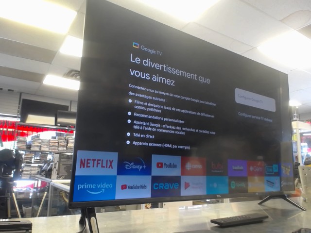 Tcl 40po 1080p smart tv