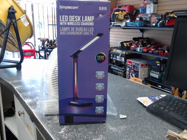 Led desk lamp wireless charging