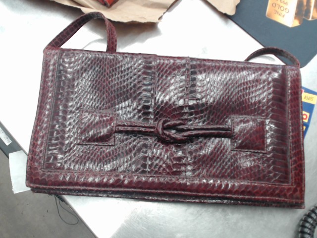 Sac snake skin red