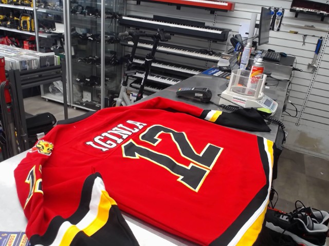 Calgary flames iginla jersey no 12