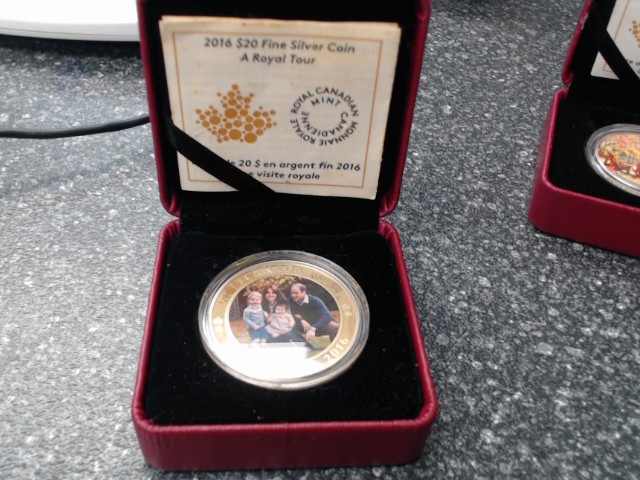 Silver coin 2016 20$ royal tour