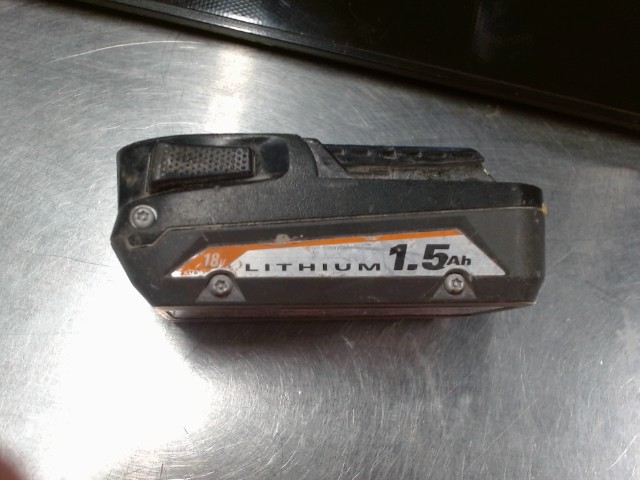 Ridgid batterie 1.5ah