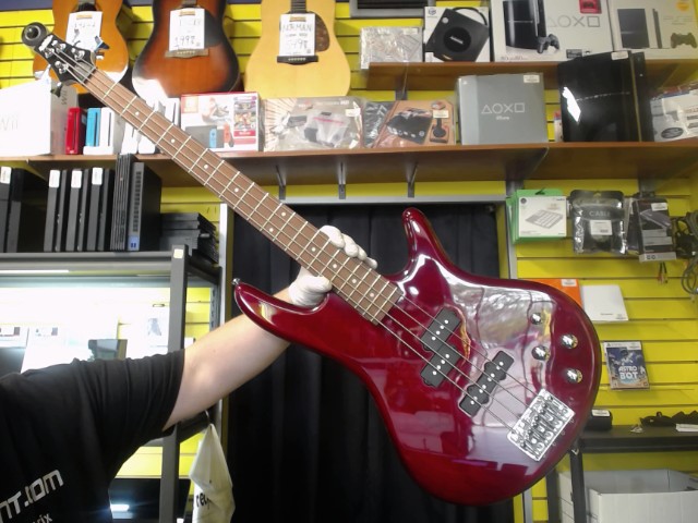 Basse electrique 4 cordes rouge neuve
