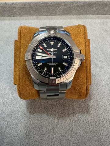 Breitling avengers argent noir + boite