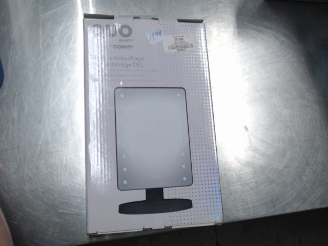 Led lighted makeup mirror