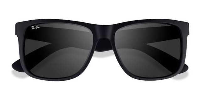 Rayban polarized justin black sunglasses