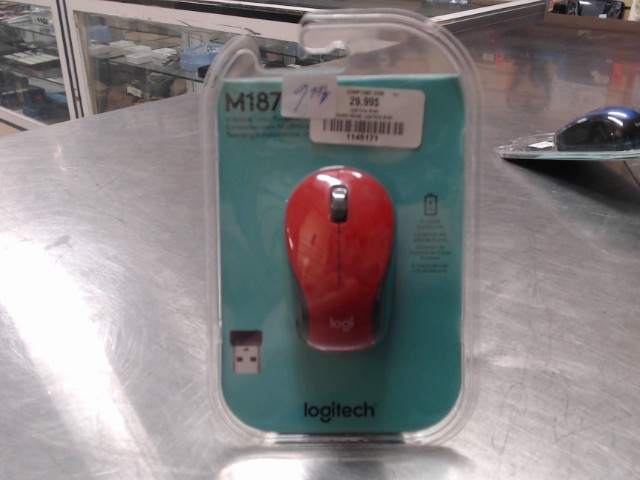 Souris rouge logitech m187