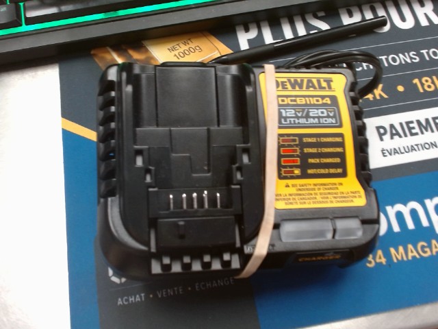Chargeur dewalt 12v/20v