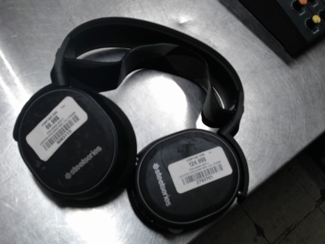 Ecouteur steelseries noir +fil+charge