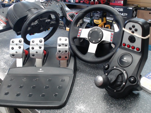 Volant+stickshift+pedale